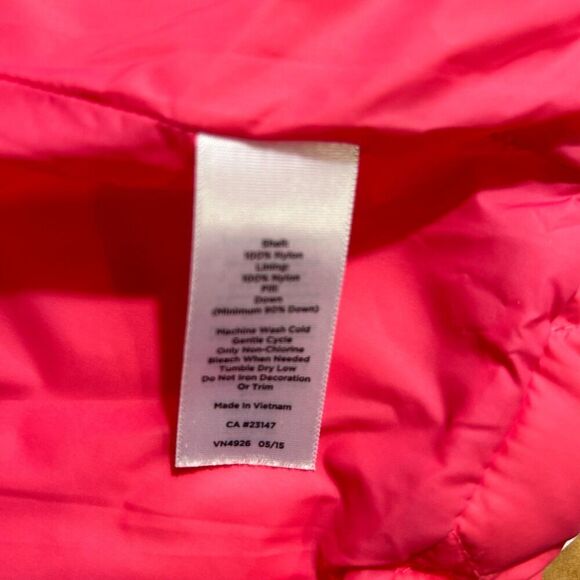 Talbots Down Puffer Vest Womens Large Pink - Picture 10 of 11